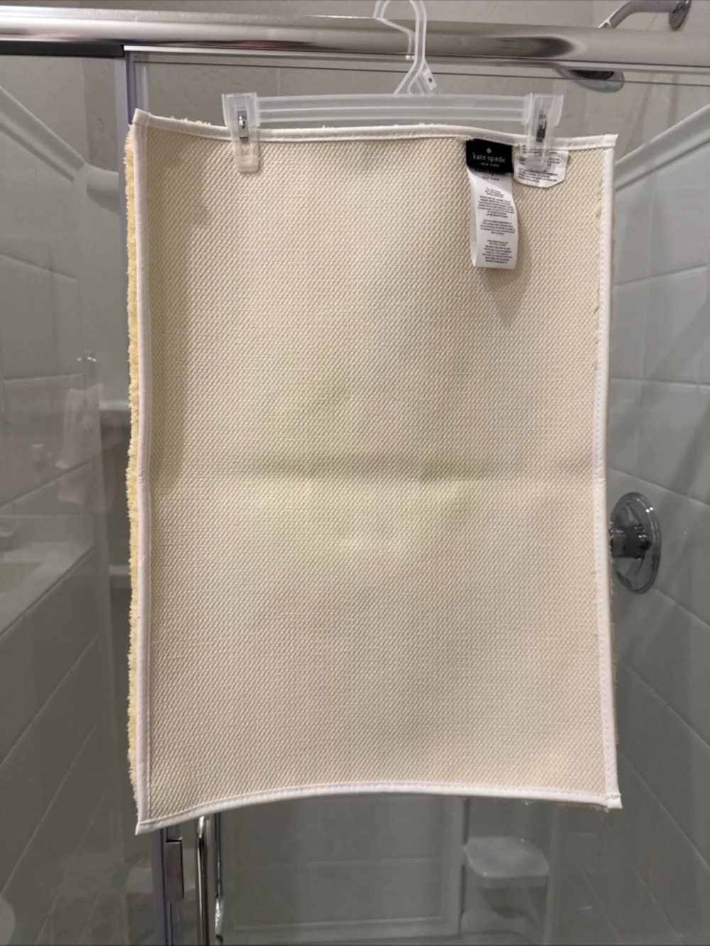 Yellow and White Striped Bath Mat Kate spade